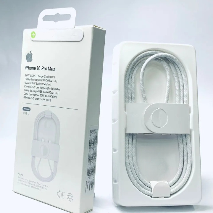 Apple USB-C 60W Fast Charging Cable (1m) – High-Speed Power