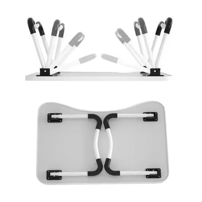 Wooden Laptop Table - Laptop Stand - Floor Table - Laptop table - Drawing Desk - Bed Tray Table Fold-able - Table Notebook Stand Reading Holder - Study Table - Portable Desk - Random Color