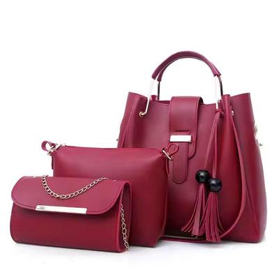 Women's PU Leather Plain Hand Bag