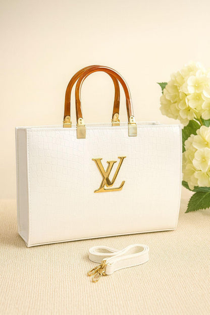 Lv Hand Bag Crocodile Material