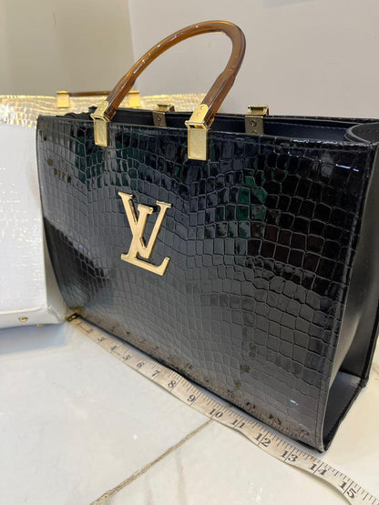 Lv Hand Bag Crocodile Material
